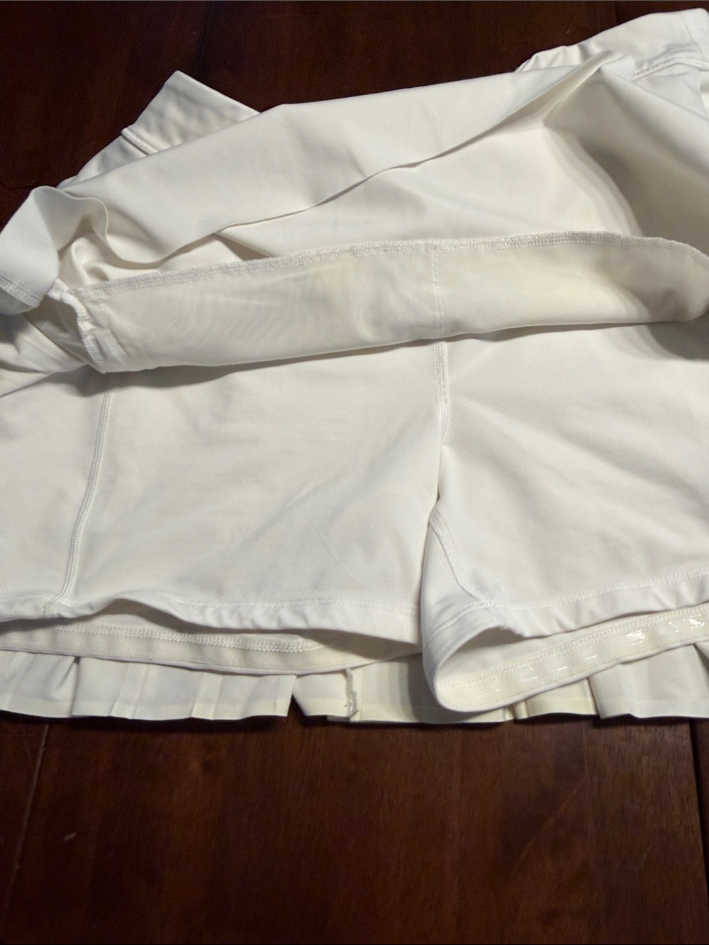 Athleta White Circle Skirt with Built-In Shorts - Picture 4 of 8